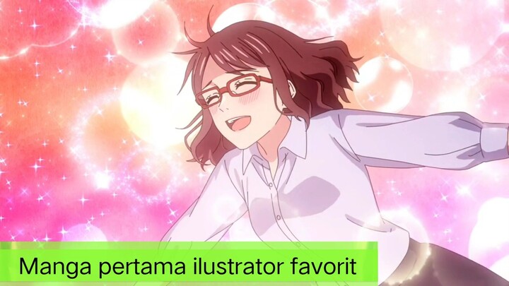 #KompetisiKreasiUnggahan3 , dikasih liat karya Manga pertama buatan ilustrator favoritnya