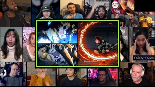 Sound Breathing🔥 [ Entertainment District Arc ] EP5  Reaction Mashup || Demon Slayer - Season 2 Ep12