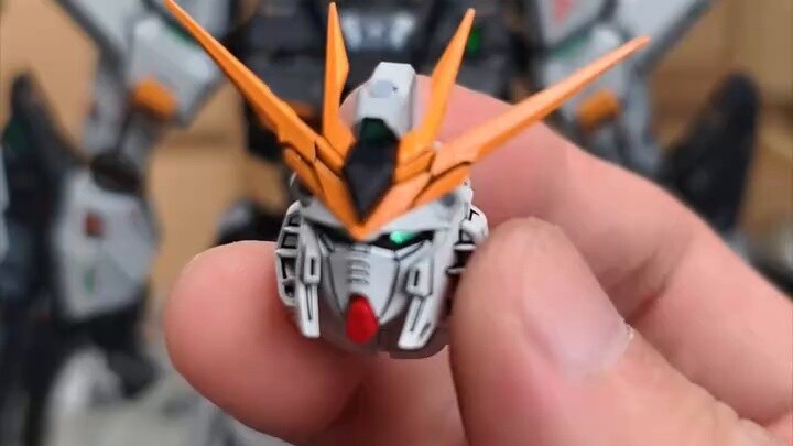 This bull head’s face is so straight!