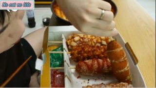 Mì sợi to với đồ chiên phần 4 #mukbang