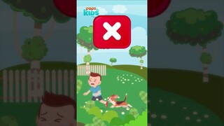 Bé xử lý tình huống khi gặp chó dữ | Bé Thật Thông Minh | POPS Kids ✌️