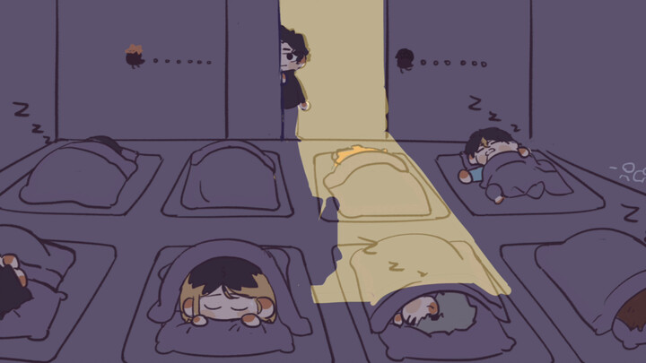 【Volleyball Boys】Who hasn’t slept yet...! ?