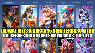 UPDATE JADWAL RILIS & HARGA 15 SKIN TERBARU MOBILE LEGENDS BULAN JUNI SAMPAI AGUSTUS 2024