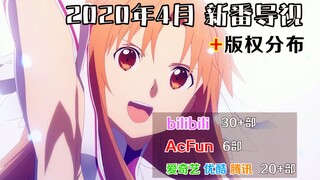 【新番导视】2020年4月新番一览+国内版权分布