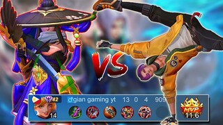 TOP GLOBAL FANNY VS CORE LING | HE CAN'T EVEN GET A BUFF | AGGRESSIVE FANNY MLBB