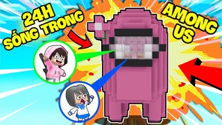 KEYD THỬ THÁCH 24 GIỜ SỐNG CÙNG MẶP DORAM Ở CĂN NHÀ AMONG US TRONG MINI WORLD