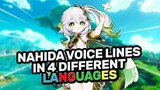 Nahida Battle Voice Lines In 4 Different Languages | Genshin Impact