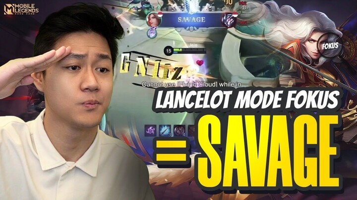 KETIKA LANCELOT JEJE MODE FOKUS LANGSUNG SAVAGE - Mobile Legends