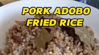 Sa umaga mag PORK ADOBO FRIED RICE ka ang sarap #cooking #yummy #recipe #food #pinoyfood #friedrice