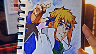 menggambar " NAMIKAZE MINATO"🔥🔥