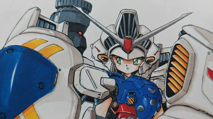 Artis "Aki Mika": Ilustrasi "Gundam" "Gundam Girl" ① (Seri Gundam Edisi 1)