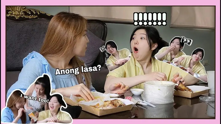 FILIPINO FOOD MUKBANG WITH KOREAN FAMILY (nagkamay kami) + [REVEAL] MY MOM IS A MODEL // DASURI CHOI