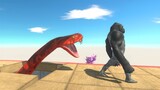 Titanoboa Surprise Attack from Below - Animal Revolt Battle Simulator