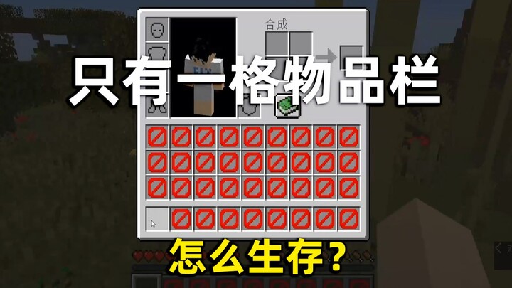 How Do You Survive in Minecraft with Only One Inventory Slot?
