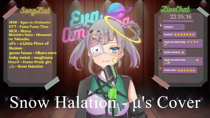 [Eva Amalthea] Snow Halation by μ's Love Live! School idol project cover (Karaoke Stream Clip)