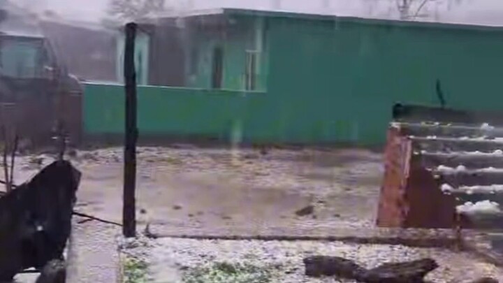 Heavy Hailstorm Surprises Residents with Massive Hailstones