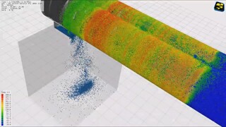 Hot Melt Extrusion (HME) process simulation |  Lagrangian CFD (particle-based CFD)