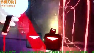 Mash Kyrielight (Fate) bermain dalam Beat Saber