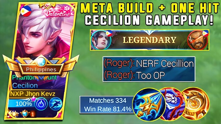 CECILION ONE SHOT BUILD | BEST BUILD | CECILION TOP GLOBAL