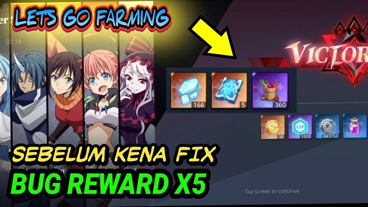 Bug Reward X5 Waktunya panen Tensura king of Monster