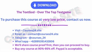 The TextGod - Over The Top Textgame