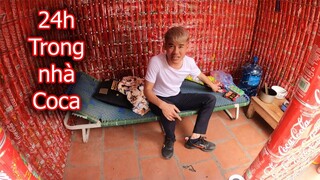 Hưng Troll | Thử Thách 24h Sống Trong Ngôi Nhà Coca Cola | 24h in the coca cola house