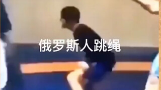 Russian, tearing people apart, jump rope
