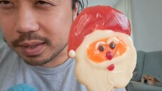 ASMR Santa Lollipop & Writing On Your Face