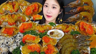 [ONHWA] Soy sauce crab + soy sauce shrimp chewing sound!🦀 I love soy sauce crab very much!