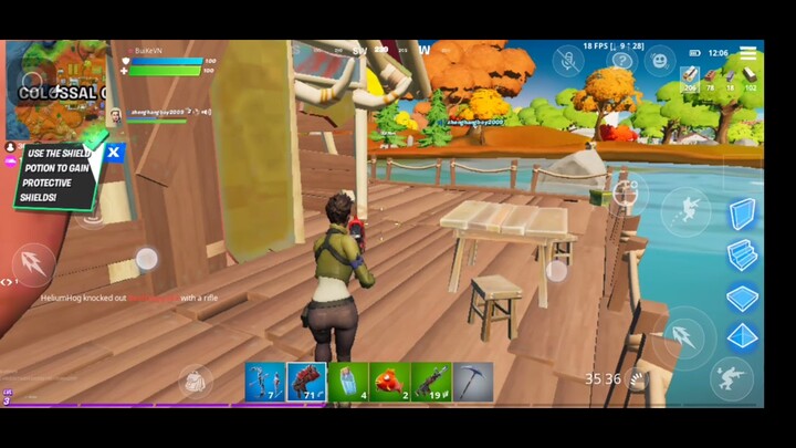 lần đầu chơi game nặng mang tên Fortnite