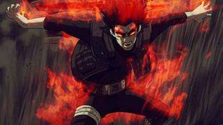 King Kaidou in Naruto intense battle scene