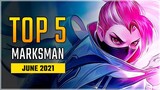 Top 5 Best Marksman Heroes in June 2021 | Hanabi Enters the List! Mobile Legends