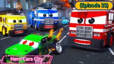 Hero Cars City (Episode 33) The Creatus Zombie City