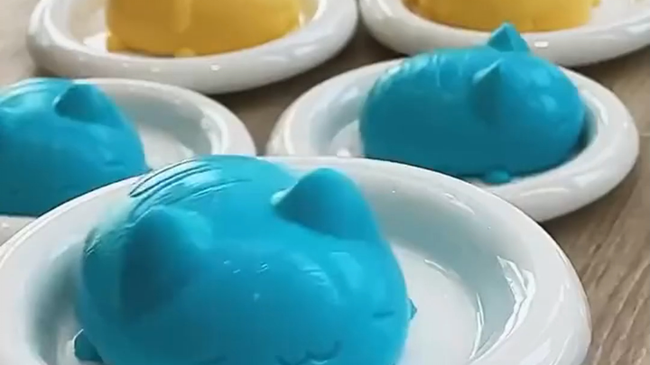 Món bánh pudding kappa ngon tuyệt hấp dẫn quá, tôi thực sự muốn ăn hết trong một miếng
