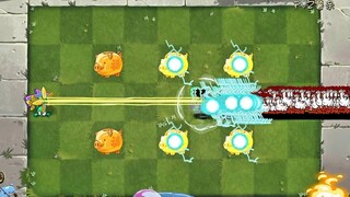 Various full-level plants vs 280 zombie chickens'.