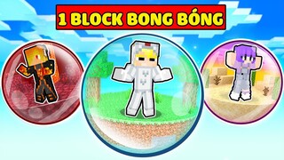 TÔ GÀ THỬ THÁCH 24H SINH TỒN 1 BLOCK BÊN TRONG BONG BÓNG TRONG MINECRAFT