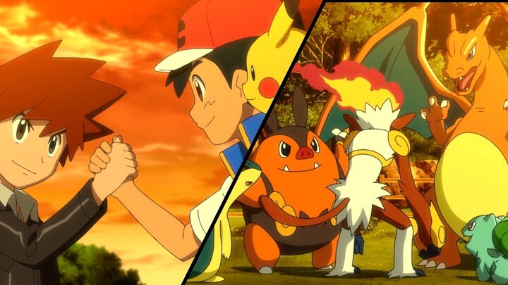 Ash REUNITES with Infernape and Gary | Infernape vs Moltres| Pokemon Journeys Episode 68 | [AMV]