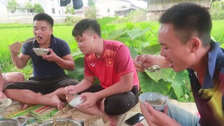 PỊA DÊ,CÁ NHẢY, CANH BON MỜI KHÁCH TÂY NGUYÊN