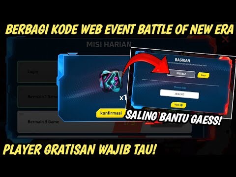 BERBAGI KODE WEB EVENT BATTLE OF NEW ERA TERBARU || CARA MAIN WEB EVENT BATTLE OF NEW ERA