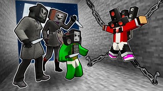 MIKEY is HOLDING JJ HOSTAGE! How do you save JJ SPEAKER MAN in Minecraft - Maizen