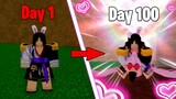 I Survived 100 Days As Boa Handcock The Love In Blox Fruits!