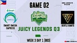 Smart Omega Empress vs Gentle Giants Game 02 | Juicy Legends Q3 2022 | Mobile Legends