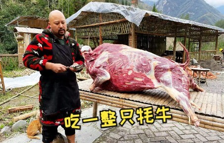 吃一整只320斤牦牛是什么体验？高端的食材往往只需要最简单的烹饪