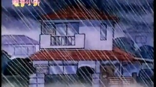 蜡笔小新  台风来了！暴雨天广志被关在外面过了一夜，太惨了