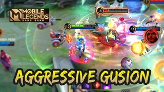 AGGRESSIVE GUSION VS FULL COUNTER 🔥🔥🔥 | GAMEPLAY #73 | MOBILE LEGENDS BANG BANG