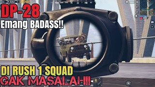PUBG MOBILE - BEGAL JEMBATAN DI RUSH 1 SQUAD? HADANG PAKAI DP-28