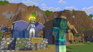 Zombie Girl 2 Statue - minecraft animation
