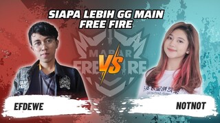 Efdewe vs Not Not: Skill Siapa Lebih GG Main FF? | Mabar Free Fire Match 99 #short