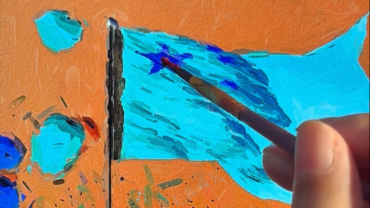 حدّق في النقطة الحمراء على السقف، هل رأيتها؟ "اللون الأحمر الذي أؤمن به هو الأحمر الصيني الذي تُضيئه