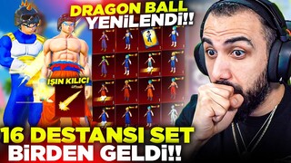YENİ 16 DESTANSI SET BİRDEN GELDİ 😱 3 SEVİYE IŞIN ATAN PALA VE DRAGON BALL SETLERİ! | PUBG MOBILE